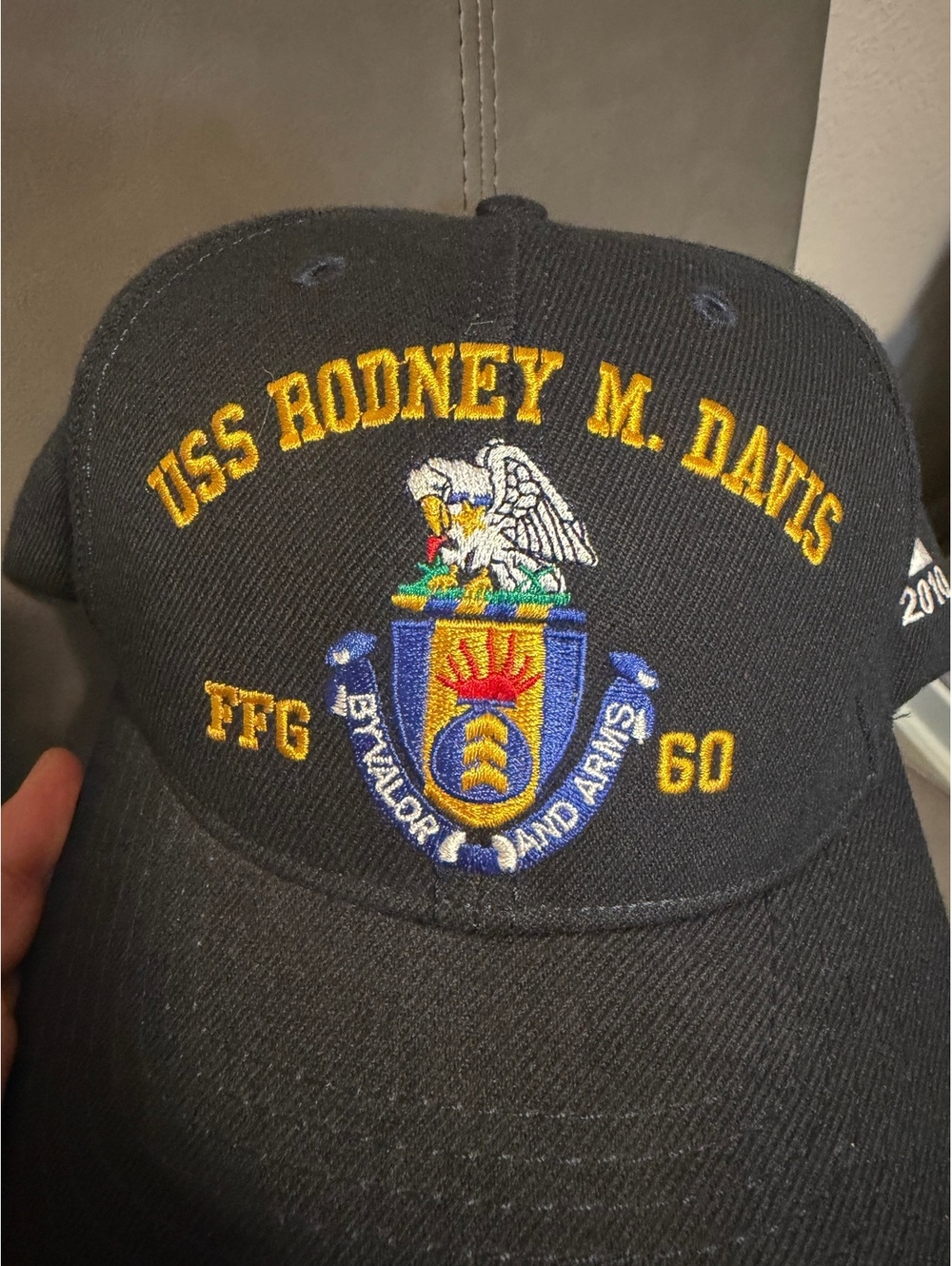 USS Rodney M Davis FFG 60 Navy Command Caps Embroidered Military Hat 2010 E